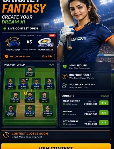 Funbetcasino (funbet casino) fantasy cricket & matchday visual 3