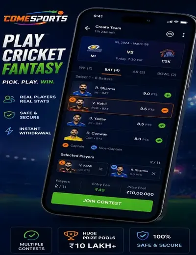 Funbetcasino (funbet casino) fantasy cricket & matchday visual 2